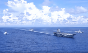 台海再添乱！继日本后，又有2国意外介入台海，解放军上百机舰出动