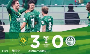 亚冠-张玉宁破门塞鸟替补双响 国安3-0完胜大埔获首胜